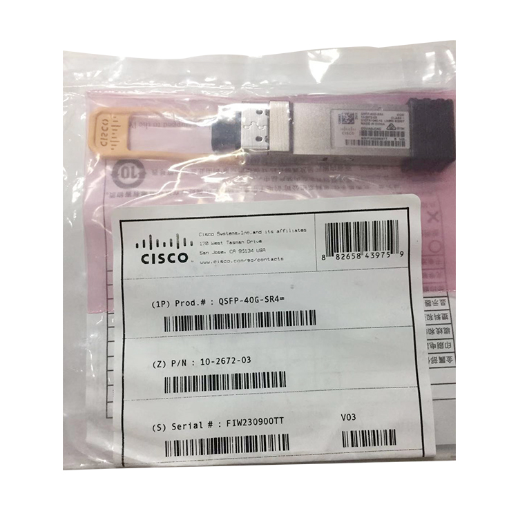 思科 CISCO QSFP-40G-SR4= 光纤模块